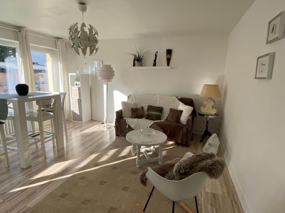 Hirondelle : Appartement Prive Avec Garage アヌシー エクステリア 写真